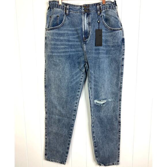 NWT One Teaspoon Cobaine Pioneers High Waist 80's Jeans Size 32 - Picture 1 of 13